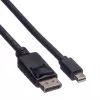 Roline DisplayPort-kaapeli, DP ST - Mini DP ST, musta, 1,5 m (11.04.5638)