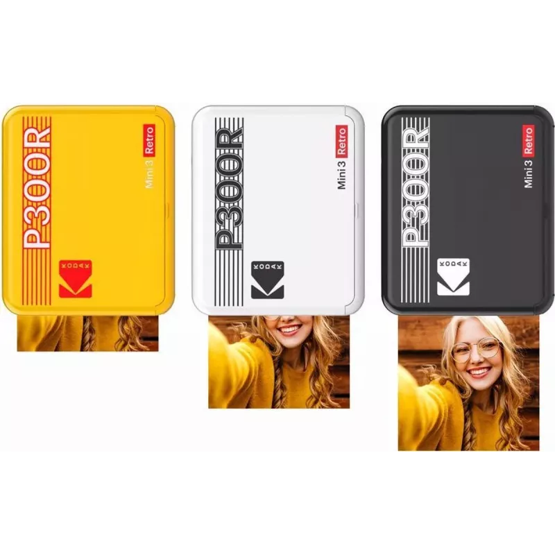 Kodak Mini 3 Square Retro -valokuvatulostin kelta
