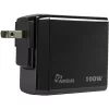 PD-laturi INTER-TECH PD-3100 100W USB-C musta pika-virtalähde
