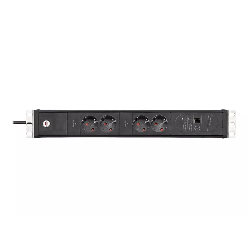 Brennenstuhl Premium-Web-Line V3 IP-ohjattu pistorasia, 4 lähtöä, Ethernet, 3m (1156057984)