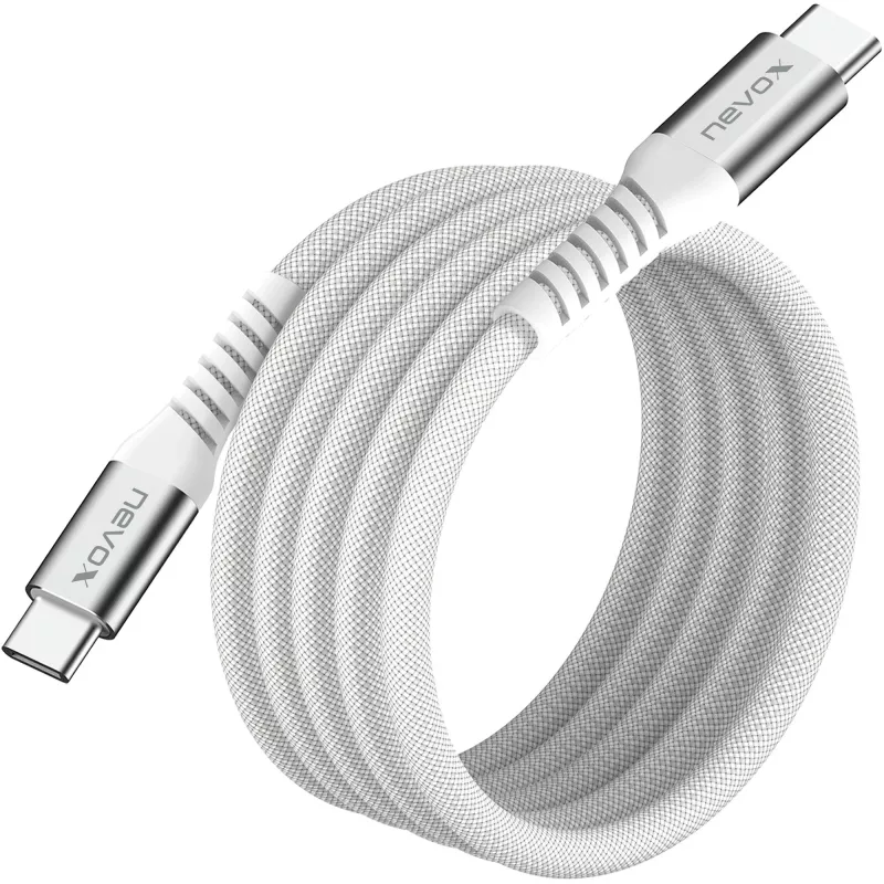 USB-C-USB-C-kaapeli Nevox 2478 – USB 2.0, 48V 5A, 240W, uros-uros