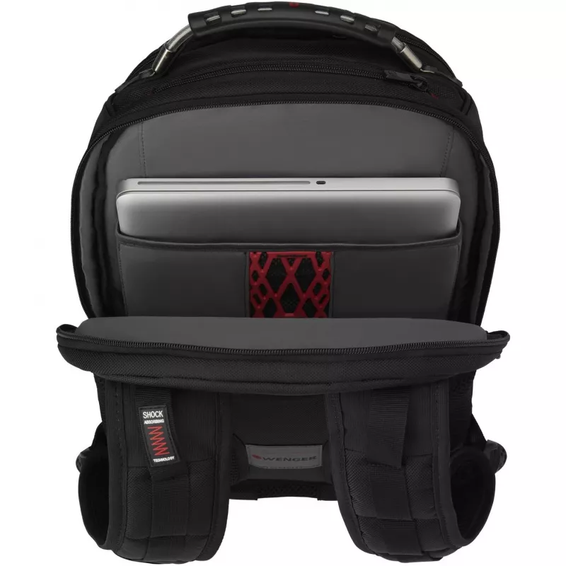 Wenger IBEX Deluxe - kannettavan tietokoneen reppu - 43,2 cm - 35,60 cm (14) - 40,6 cm (16) - musta (606493)