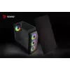 PC-kotelo SAVIO Noctis Flow RGB — Cube, ATX/Mini-ITX, 3x 120 mm etutuulettimet, karkaistu lasisivupaneeli, max. GPU 35 cm