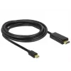 Videokaapelisovitin DeLOCK 83698 Mini DisplayPort - HDMI 1 m musta