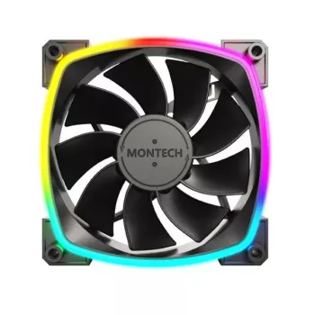 Montech RX120 PWM tietokonekotelon tuuletin 12 cm musta 3 kpl