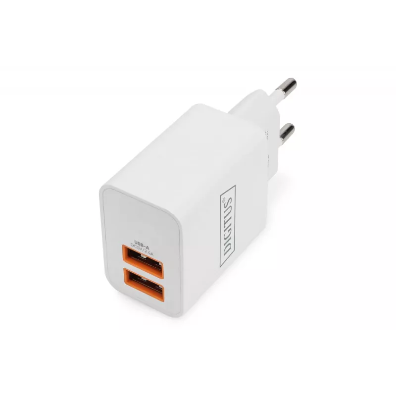 USB-laturi sisäkäyttöön Digitus DA-10061 2x USB-A 15,5W