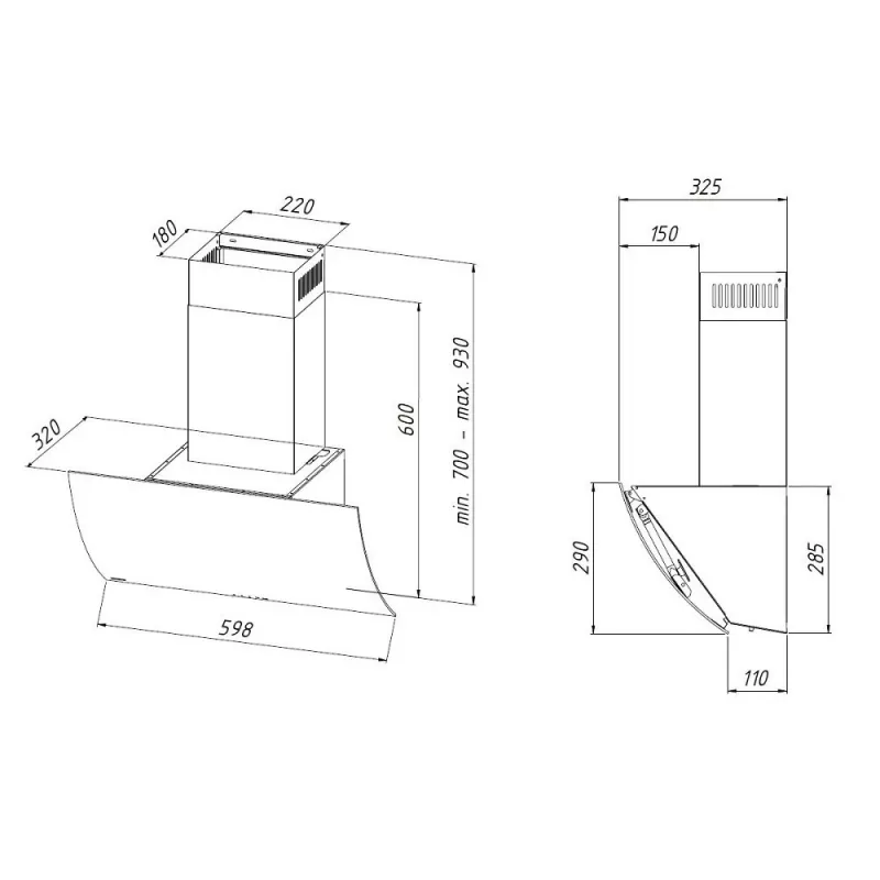 Liesituuletin AKPO WK-4 Clarus Eco 60 musta