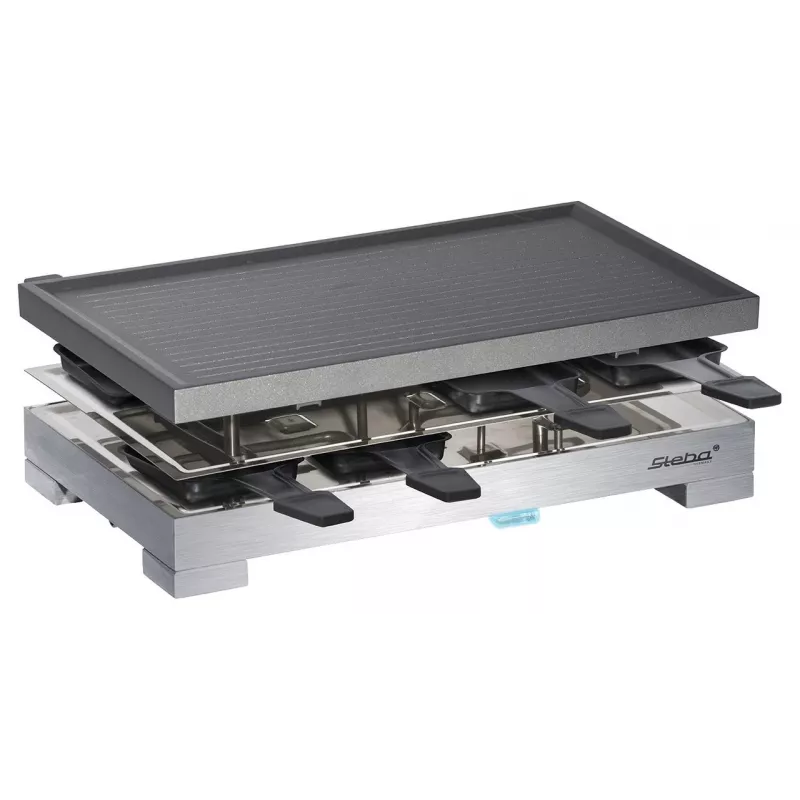 Steba RC 68 - raclettegrilli - 1,2 kW - musta/ruostumaton teräs
