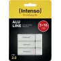 Muistitikku Flash USB2 3X16GB/ALU Line 3521473 Intenso