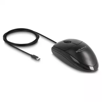 Hiiri DeLOCK 12114 USB Type-C optinen molempikätinen