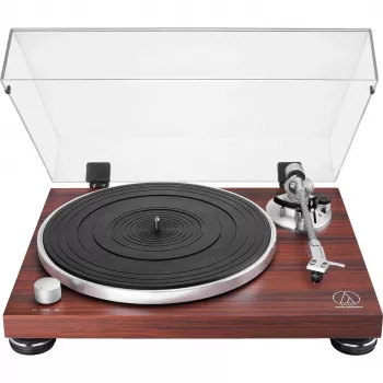 Hihnavetoinen audiosoitin Audio-Technica AT-LPW50BTRW ruskea manuaalinen