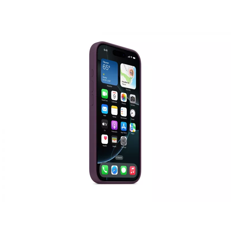 Apple iPhone 16 Pro -silikonikotelo MagSafe-yhteensopiva - luumu