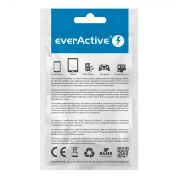 everActive kaapeli USB-C 1 m - musta, punottu, pikalataus, 3 A - CBB-1CB