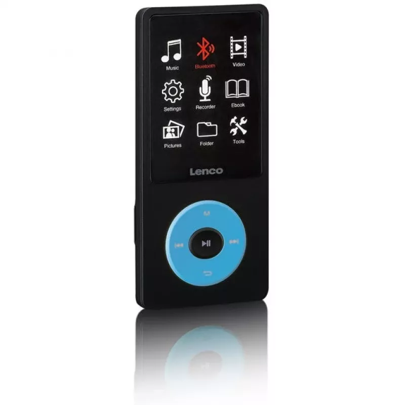 MP3-soitin Lenco Xemio-860BU 8 GB musta sininen LCD 18 h toisto