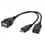 OTG-kaapeli USB Micro AF- BM+(F) USB 2.0 OTG 15CM