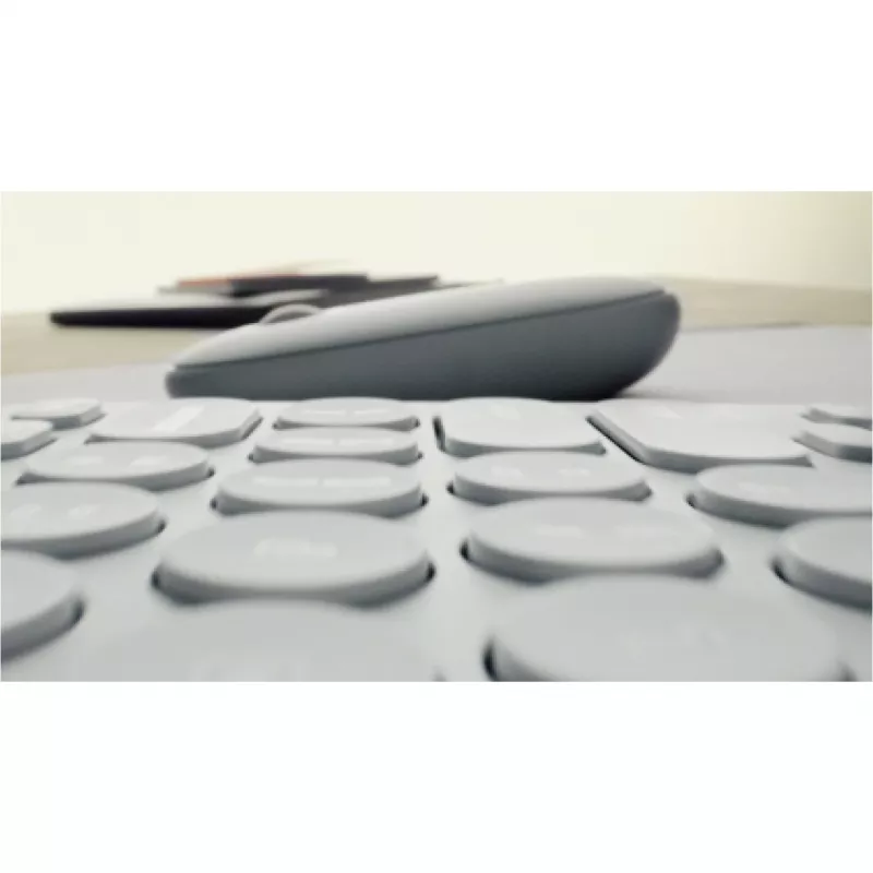 Logitech Pebble Keys 2 K380s - näppäimistö - langaton - Bluetooth LE - QWERTZ - saksa - Tonal Graphite (920-011795)