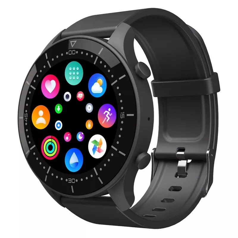 Älykello MEDIA-TECH MT870 — 1,3 tuuman (3,3 cm) IPS-kosketusnäyttö, 51 mm kotelo, Bluetooth, musta