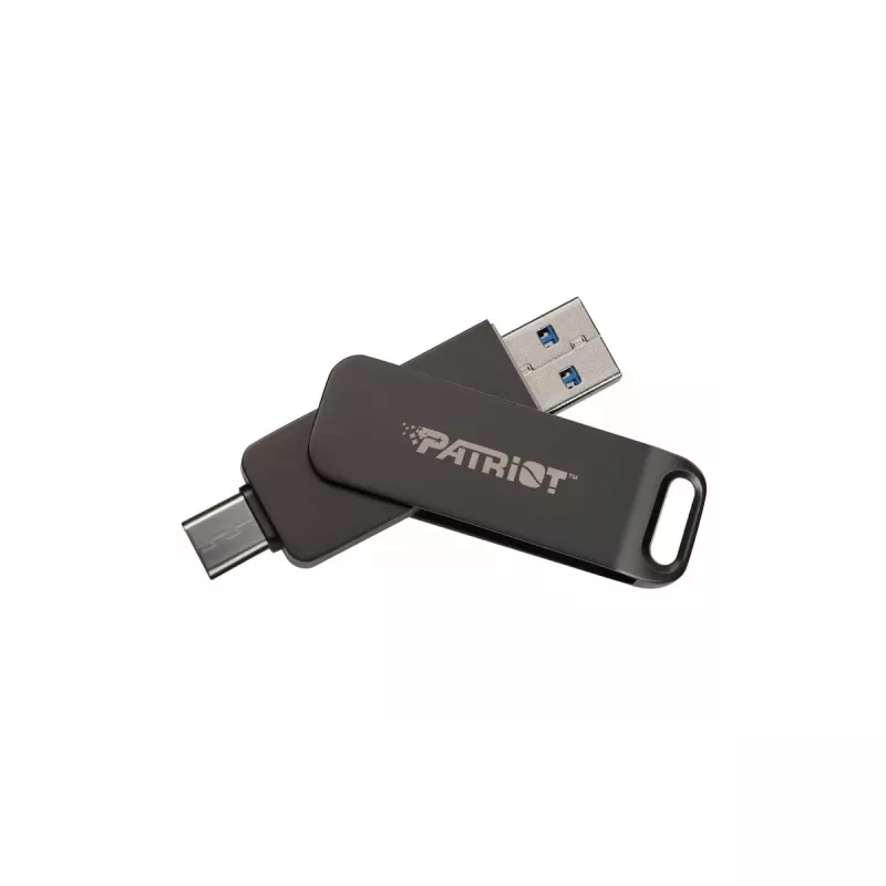 USB-muistitikku PATRIOT Rage R550 1TB 100 MB/S USB A+C Swivel Design (PE1TR550DSAD) musta