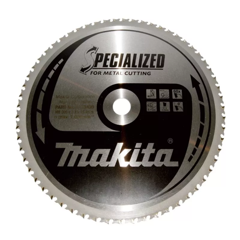 Makita Specialized B-33439 pyörösahanterä metallille, 305 mm, 60 hammasta