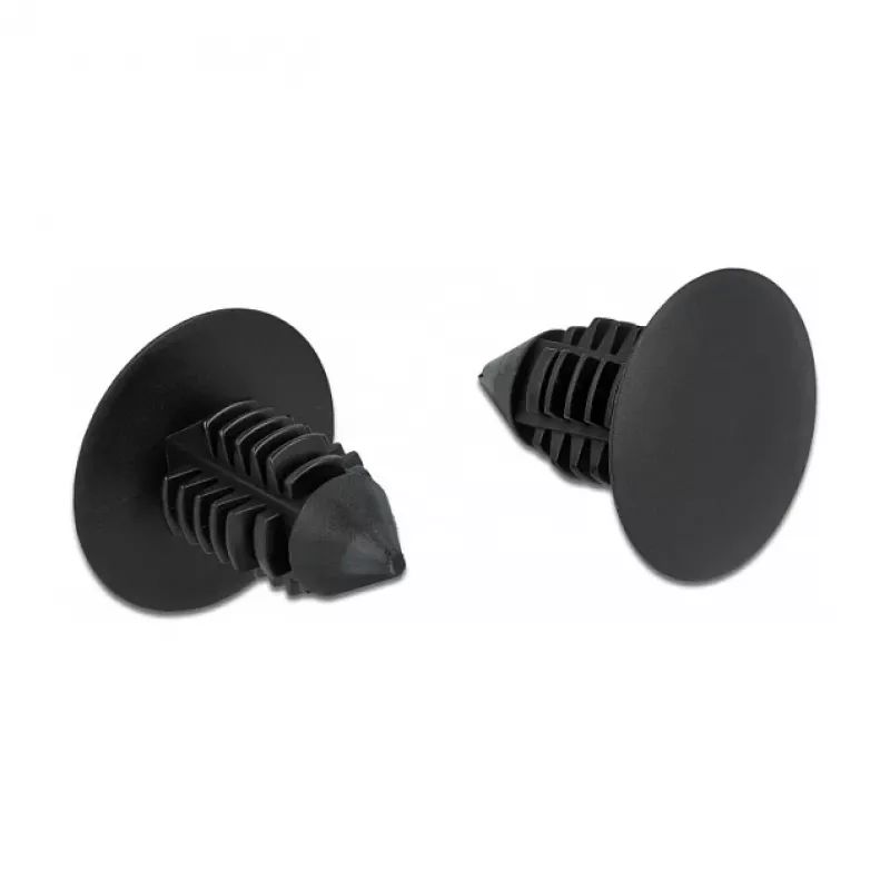 Joulukuusiklipsi DeLOCK 60187 musta nylon 15 mm 14,5 mm 10 kpl