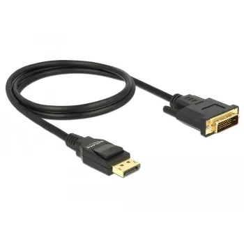 Videokaapeli-adapteri DeLOCK 85312 1m DisplayPort - DVI-D musta