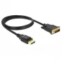 Videokaapeli-adapteri DeLOCK 85312 1m DisplayPort - DVI-D musta