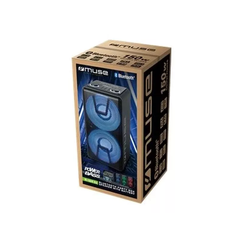 Muse Party Box kaiutin M-1805 DJ 150 W langaton yhteys musta Bluetooth
