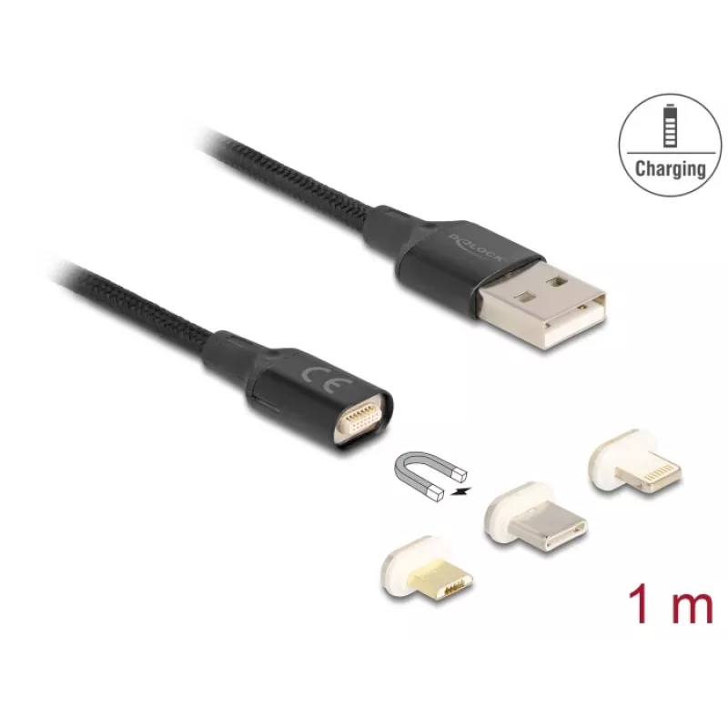 USB-kaapeli DeLOCK 88165 1 m USB A musta