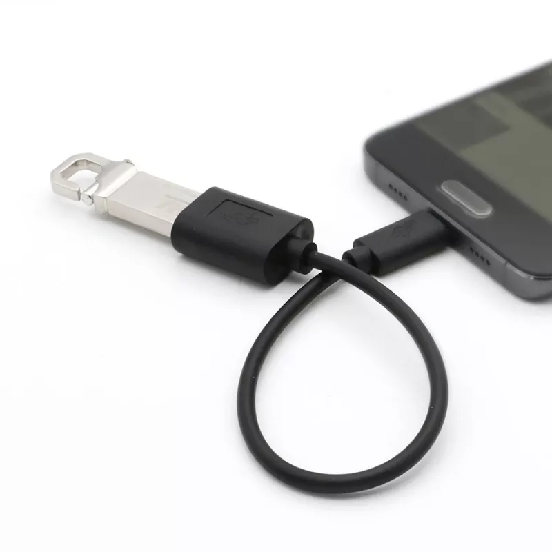TB kaapeli OTG USB AF - USB C 15cm musta (AKTBXKU4PAC015B)