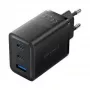 Vention FERB0-EU seinälaturi 65 W, 3 USB-porttia, musta