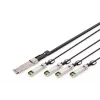 Suorakytkentäkaapeli Digitus DN-81325 40G QSFP+ 4x SFP+ 5 m