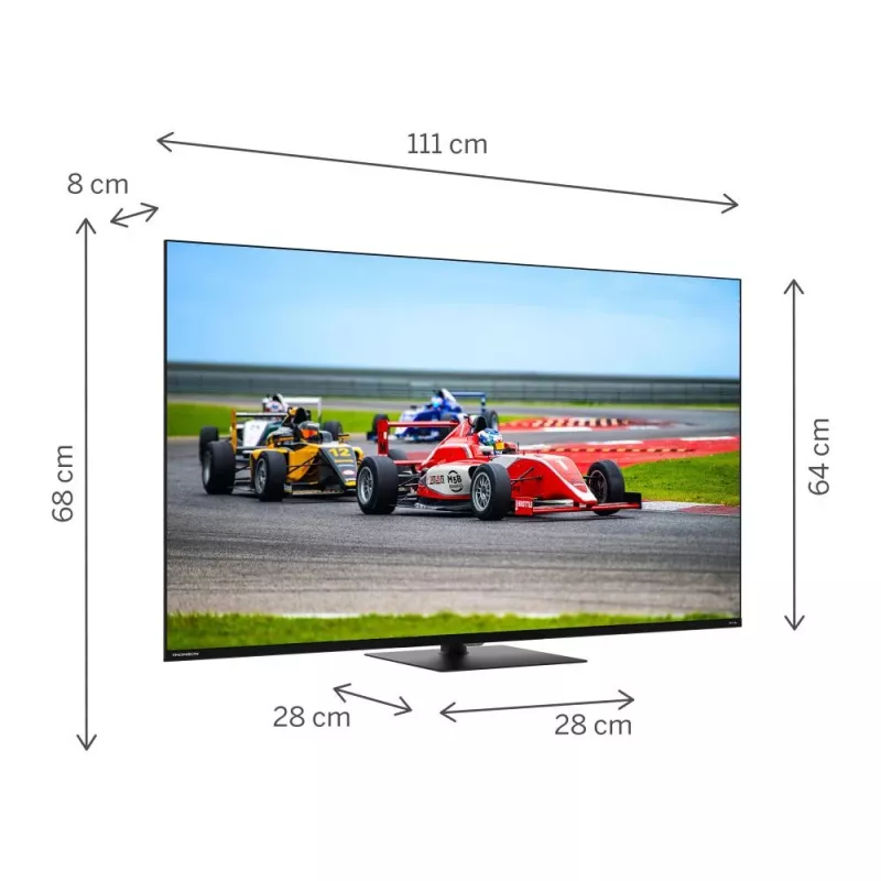 Thomson 50QG7C14 TV 127 cm (50) 4K Ultra HD Smart-TV Wi-Fi musta