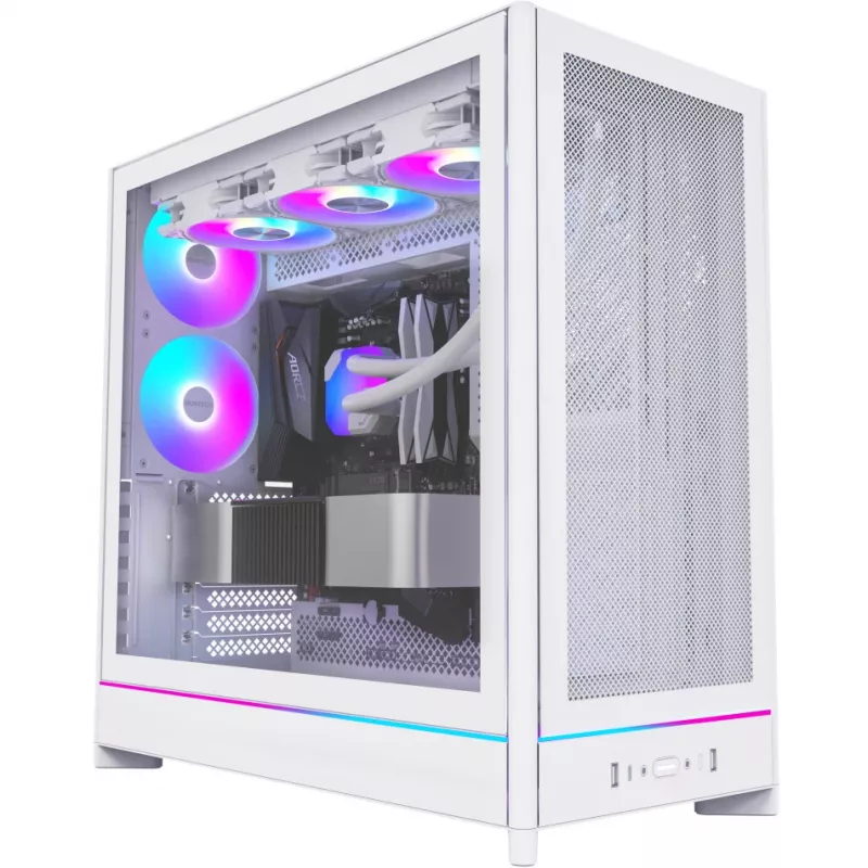 PC-kotelo Montech HS01 PRO Midi Tower valkoinen