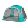 Event Dome Shelter L, 3,65 x 3,65 m, paviljonki vaaleansininen/harmaa