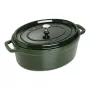 Staub La Cocotte 33 cm soikea valurautainen paistinpata, basilikanvihreä