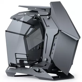 Jonsbo MOD3 Mini Micro-ATX -tornikotelo, show-malli, karkaistu lasi - harmaa - tornikotelo