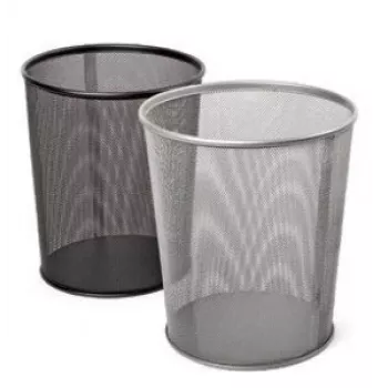 Roska-astia Forpus, 12 l, musta, rei'itetty metalli