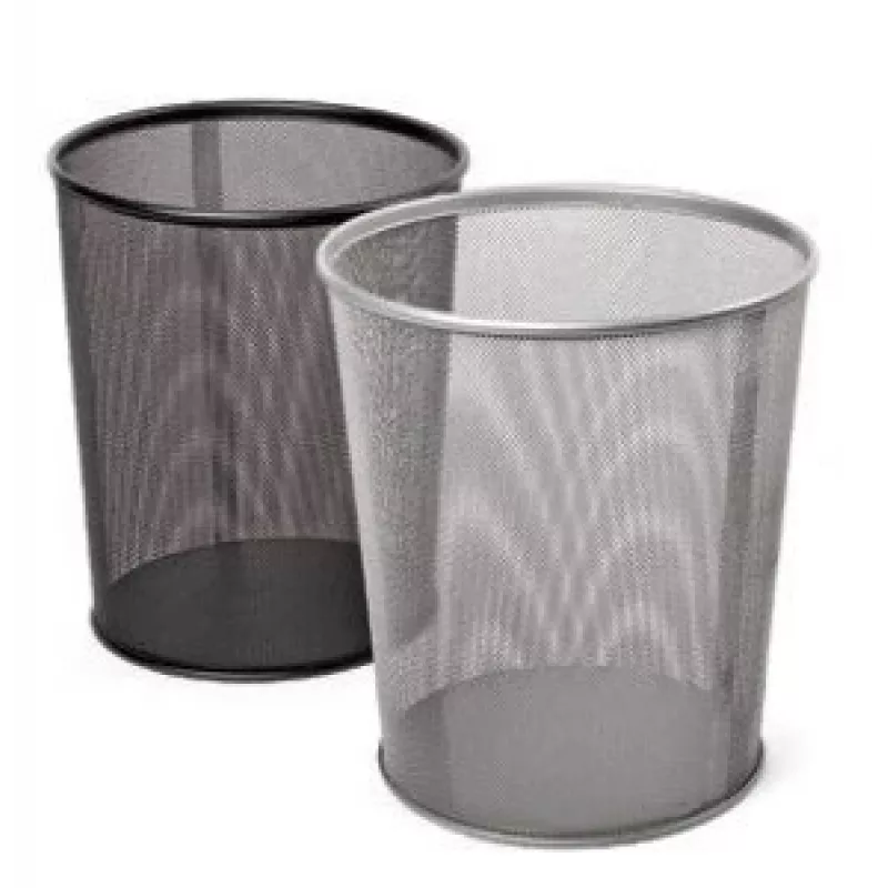 Roska-astia Forpus, 12 l, musta, rei'itetty metalli