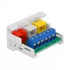 RCA-moduuli DeLOCK Easy 45 3 x RCA liitin 22,5 x 45 mm