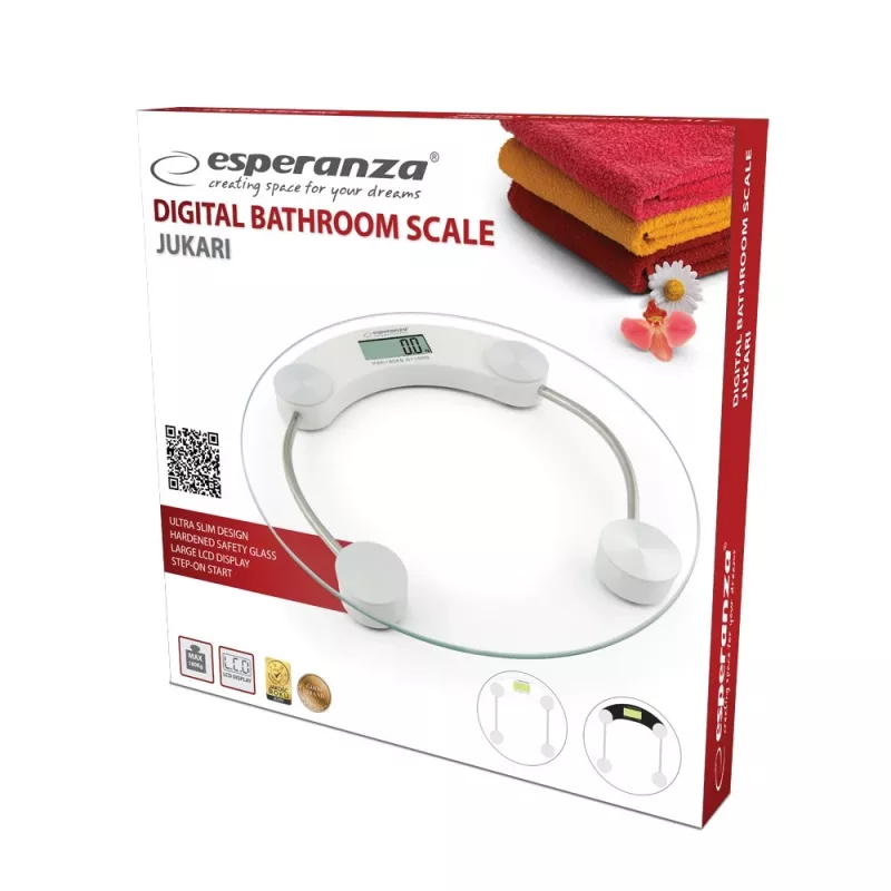 Esperanza EBS007W henkilövaaka Circle valkoinen elektroninen henkilövaaka