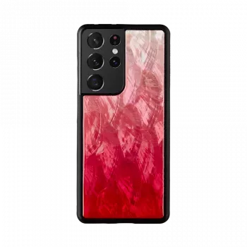 Suojakotelo iKins Samsung Galaxy S21 Ultra — Pink Lake musta