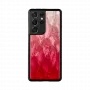Suojakotelo iKins Samsung Galaxy S21 Ultra — Pink Lake musta