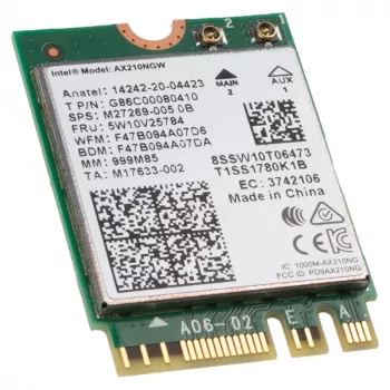 Sisäinen WLAN Intel Wi-Fi 6E AX210