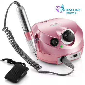 Sähköinen kynsijyrsin Extralink NAIL DRILL-202 65W pinkki – ammattimainen manikyyri-/pedikyyri-työkalu