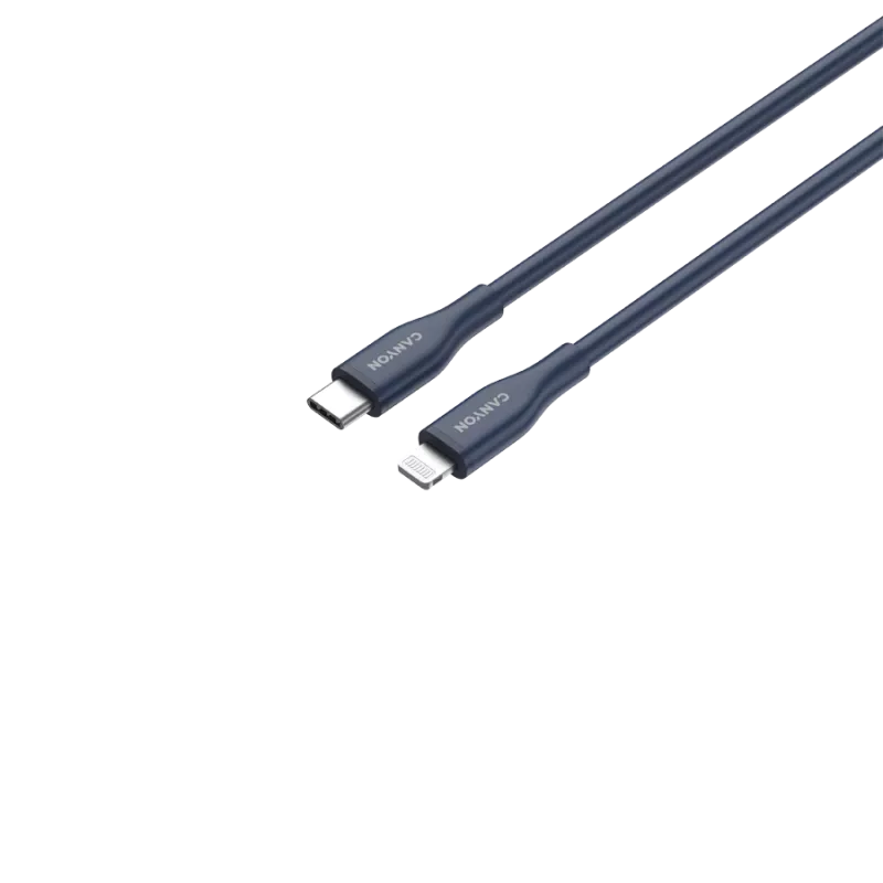 USB-C-Lightning-kaapeli CANYON CLNM60 60W MFi 1 m silikoni sininen