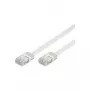 Wentronic Goobay CAT 5e litteä patchkaapeli, U/UTP, valkoinen, 2 m - CCA kuparisekoitus (93359)