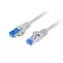 Verkkokaapeli LANBERG Cat6a S/FTP PCF6A-10CC-0100-S, 1 m, RJ-45, harmaa, LSZH, 500 MHz