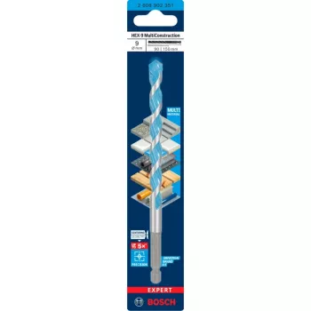 Pora Bosch Expert HEX-9 Multi Construction, 9 mm