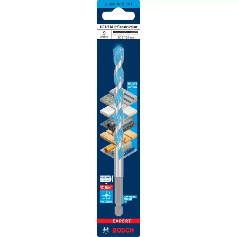 Pora Bosch Expert HEX-9 Multi Construction, 9 mm