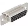 Jatkoliitin DeLOCK 66717 D-Sub HD 26-pin musta hopea